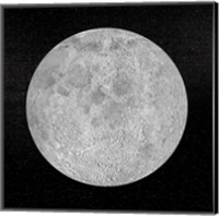 Artists concept of a full moon in the universe at night Fine Art Print