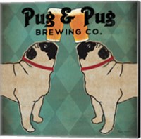 Pug and Pug Brewing Square Fine Art Print