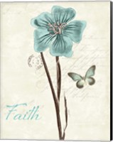 Slated Blue III Faith Fine Art Print
