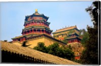 Tower in The Pavilion of Buddhist Fragrance, Beijing, China Fine Art Print