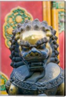 Bronze Lion, The Forbidden City, Beijing, China Fine Art Print