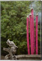 Joss Sticks Burning at the Confucian Temple of Literature, Jianshui, Yunnan Province, China Fine Art Print