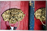 Dragon Head Door Grip, Likir, Ladakh, India Fine Art Print