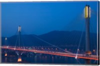 Hong Kong, Ting Kau Bridge, Tsing Yi Island, Ting Kau Fine Art Print