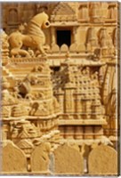 Carvings on Jain Temple, Jaisalmer, India Fine Art Print