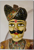 Statue Head, Raj Palace Hotel, Jaipur, India Fine Art Print