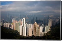 View From The Peak, Hong Kong, China Fine Art Print