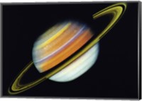 Saturn Taken By Voyager 2 From A Distance of 27 Million Miles Fine Art Print
