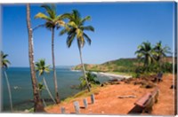 Goa, India. Big and Little Vagator beaches Fine Art Print