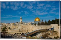 Israel, Jerusalem, Western Wall and Dome of the Rock Fine Art Print