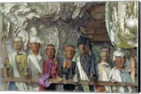 Tau Tau, Effigies of Departed Nobles, Cave Tombs at Tampangallo Village,  Tana Toraja, Sulawesi, Indonesia Fine Art Print