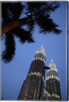 Malaysia, Petronas Twin Towers, Modern buildings Fine Art Print