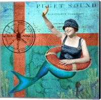 Puget Sound Mermaid Fine Art Print