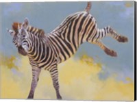 Bucking Zebra Fine Art Print