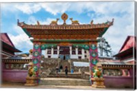 Entrance to Tengboche Monastery, Nepal. Fine Art Print