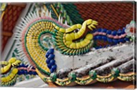 Decorative dragon, Wat Pho, Bangkok, Thailand Fine Art Print