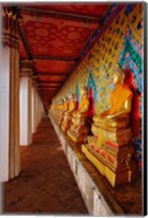 Line of Buddhas, Wat Arun, Bangkok, Thailand Fine Art Print