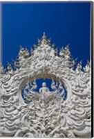 The new all white temple of Wat Rong Khun in Tambon Pa O Don Chai designed by Chalermchai Kositpipat. Fine Art Print