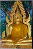 Thailand, Ko Samui, Golden Buddha, Prayer House Fine Art Print
