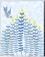 Bird Hanukkah Candles Fine Art Print