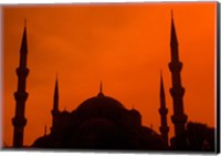 Blue Mosque at Sunset, Istanbul, Turkey Fine Art Print