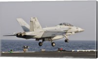 F/A-18F Super Hornet Launches from the USS George HW Bush Fine Art Print