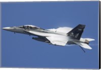 F/A-18F Super Hornet in flight over the Arabian Sea Fine Art Print