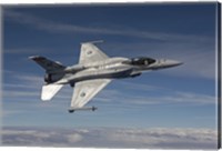 F-16E Maneuvers over Arizona Fine Art Print