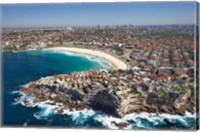 Australia, New South Wales, Sydney, Bondi Beach - aerial Fine Art Print