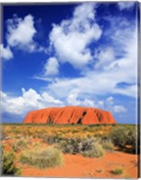 The holy mountain of Uluru, Ayers Rock, Australia Fine Art Print