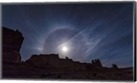Moon Ring over Arches National Park, Utah Fine Art Print