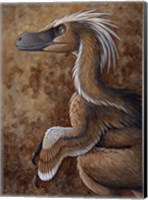 Velociraptor, a Dromaeosaurid dinosaur of the Cretaceous Period Fine Art Print