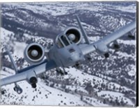 A-10C Thunderbolt  Flies over Snowy Idaho Fine Art Print
