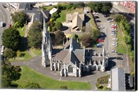 Aerial view of First Church, Dunedin, New Zealand Fine Art Print