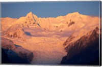 Alpenglow, Fox Glacier Neve, South Island, New Zealand Fine Art Print