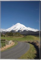 Road, Mt Taranaki, Mt Egmont, North Island, New Zealand Fine Art Print