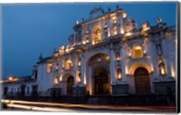 Cathedral in Square, Antigua, Guatemala Fine Art Print