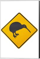 Kiwi Warning Sign, New Zealand Fine Art Print