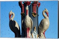 Bird sculptures, Christchurch, Canterbury, New Zealand Fine Art Print