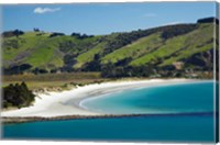 Otago Harbor and Aramoana Beach, Dunedin, Otago, New Zealand Fine Art Print