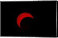 Partial Solar Eclipse (red sun) Fine Art Print