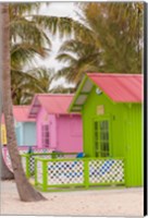 Beach bungalow, Princess Cays, Eleuthera, Bahamas Fine Art Print