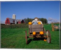 Pumpkin Man and Farm, Vermont Fine Art Print