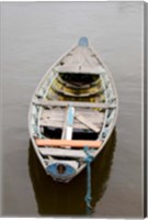 Lone wooden boat, Santarem, Rio Tapajos, Brazil, Amazon Fine Art Print