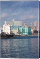 Cuba, Havana, Vedado, Buildings along the Malecon Fine Art Print