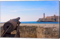 Seawall, El Morro Fort, Fortification, Havana, UNESCO World Heritage site, Cuba Fine Art Print