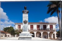 Cuba, Pinar del Rio Province, Vinales town square Fine Art Print