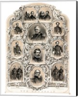 Primary Union Generals from 1862 Fine Art Print