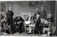 President Lincoln reading the Emancipation Proclamation to his Cabinet Fine Art Print
