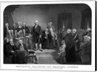 President George Washington' Inaugural Address Fine Art Print